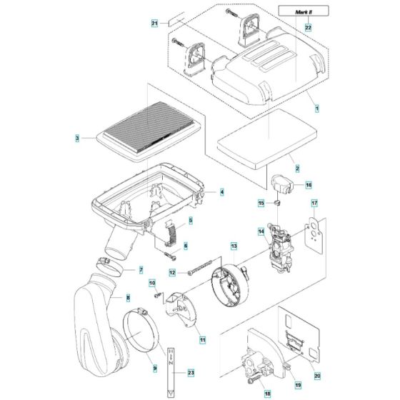 Air Filter Assembly for Husqvarna