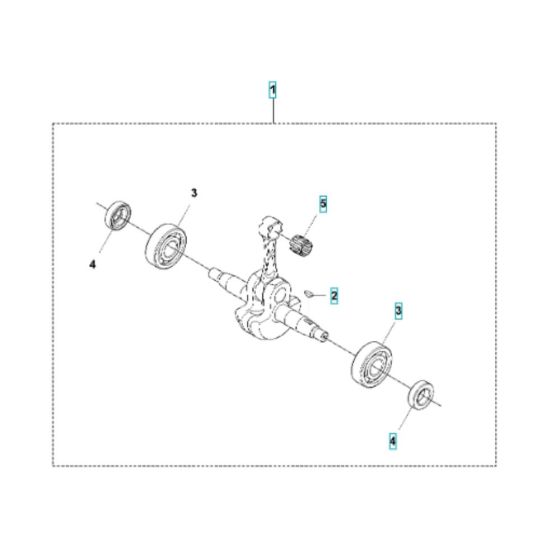 Crankshaft Assembly for 580BFS
