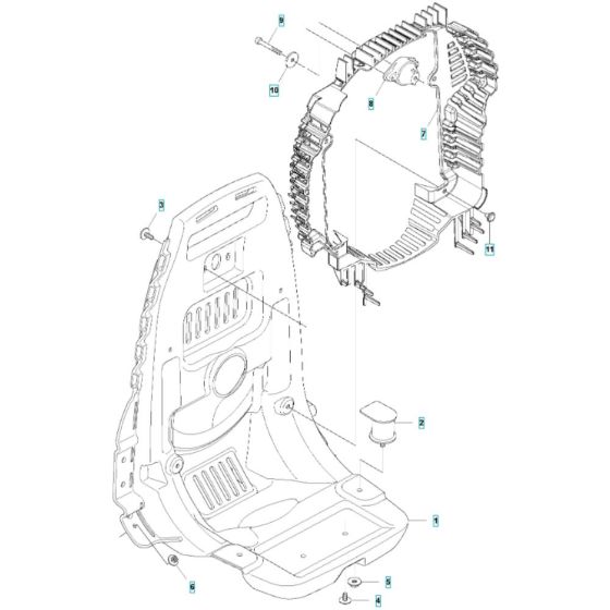 Frame Assembly for Husqvarna Blower