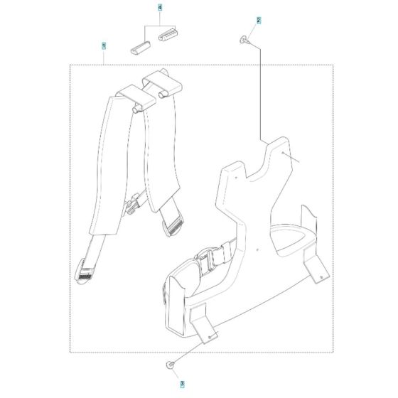 Harness Assembly for Husqvarna Blower
