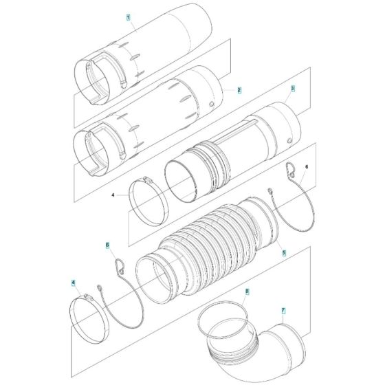 Tube Assembly for Husqvarna 580BFS