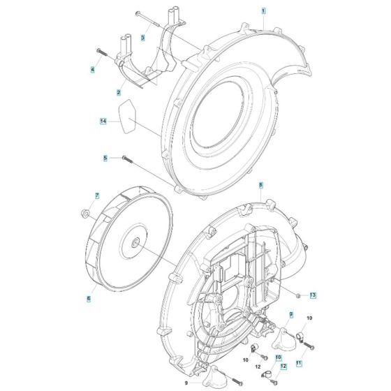 Fan Assembly for Husqvarna Blower