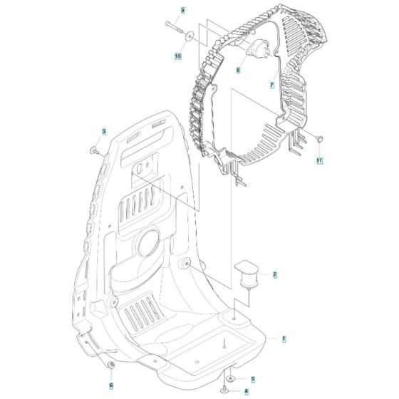 Frame Assembly for Husqvarna Blower