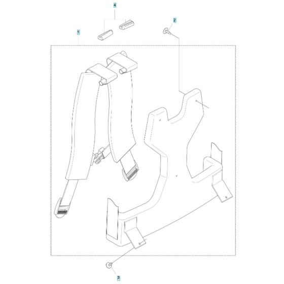 Harness Assembly for Husqvarna Blower