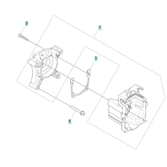 Crankcase Assembly for Husqvarna