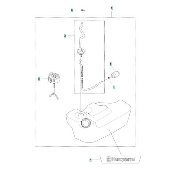 Fuel Tank Assembly for Husqvarna