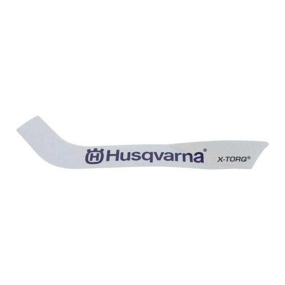 Decal Starter Cover for Husqvarna K1270 DIsc Cutters - OEM No. 582 14 19-01