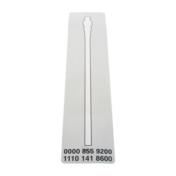 Label (0000 855 9200/1110 141 8600) for Stihl - OEM No. 5911 967 6428