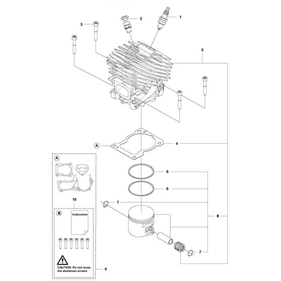 Cylinder Piston for Husqvarna
