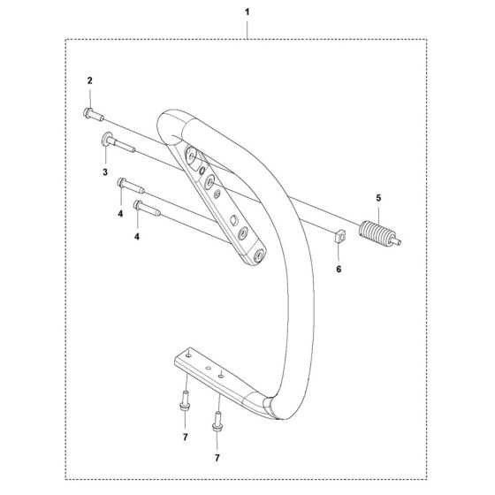Handle for Husqvarna 592 XP