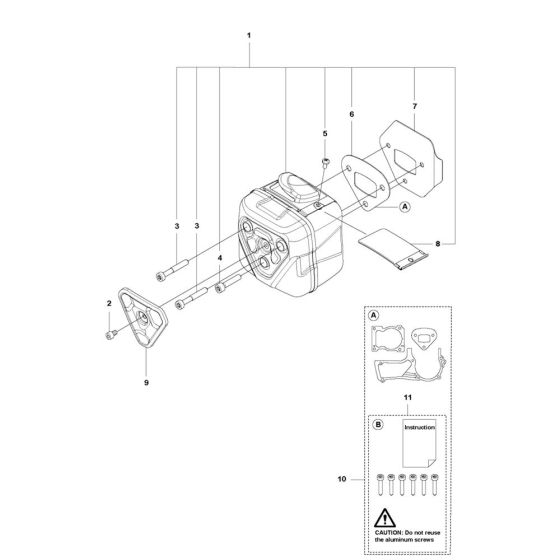 Muffler for Husqvarna Chainsaw