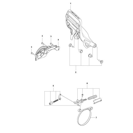 Chain Brake for Husqvarna 592 XP-XPG