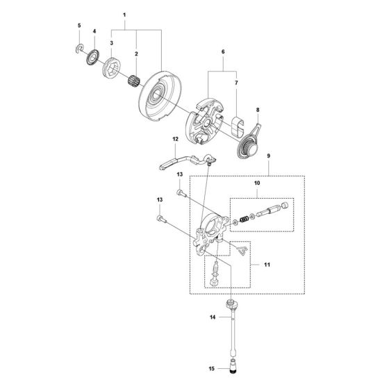 Clutch, Oil Pump for Husqvarna