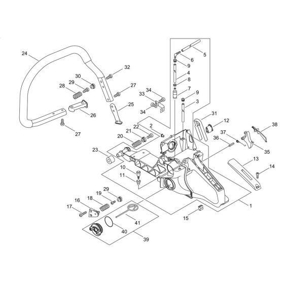 Shindaiwa 601SX Chainsaw Handle