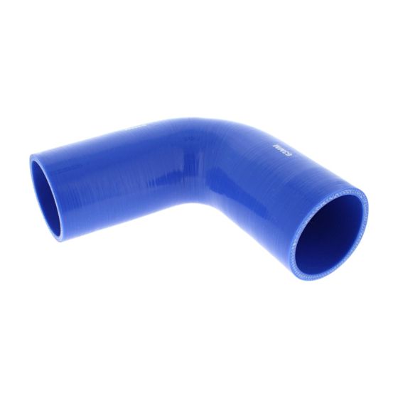 63mm Blue Silicone 90 Degree Elbow 152 mm legs