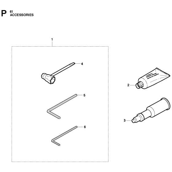 Accessories Assembly For Husqvarna 61 Chainsaw 