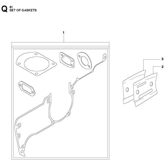 Set Of Gaskets Assembly For Husqvarna 61 Chainsaw 