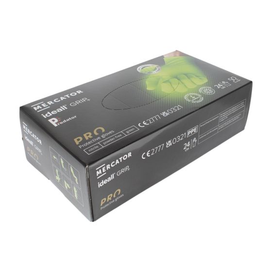 Nitrile Grip Plus Disposable Green Gloves (Pack of 50) - Extra Large