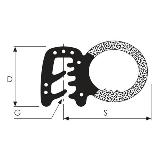 20mm Rubber Door/Window Seal