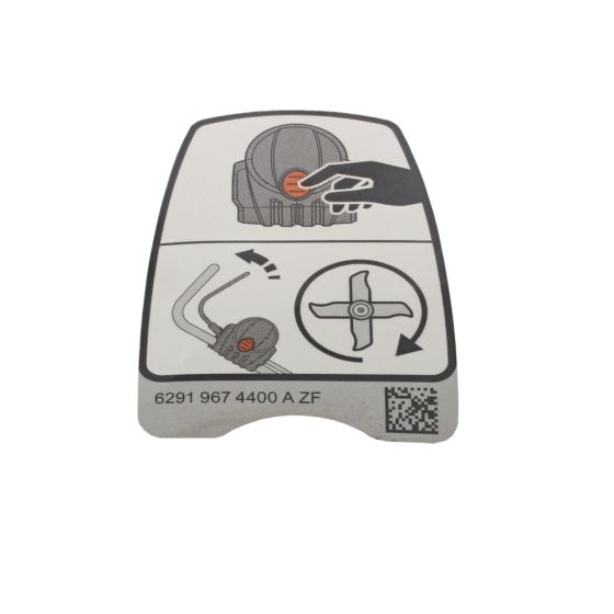 Sticker for Stihl RLA240.0 Lawn Scarifier - OEM No. 6291 967 4400