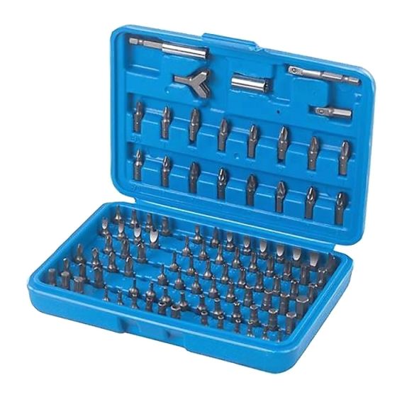 Screwdriver Bit Set, Silverline 100 Piece Set 