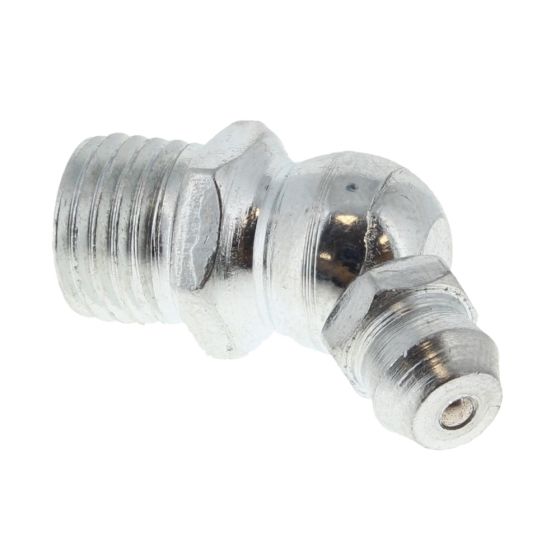 Angled Grease Nipple 3/8" BSF 45 Degree for Hydraulic Applications - Each