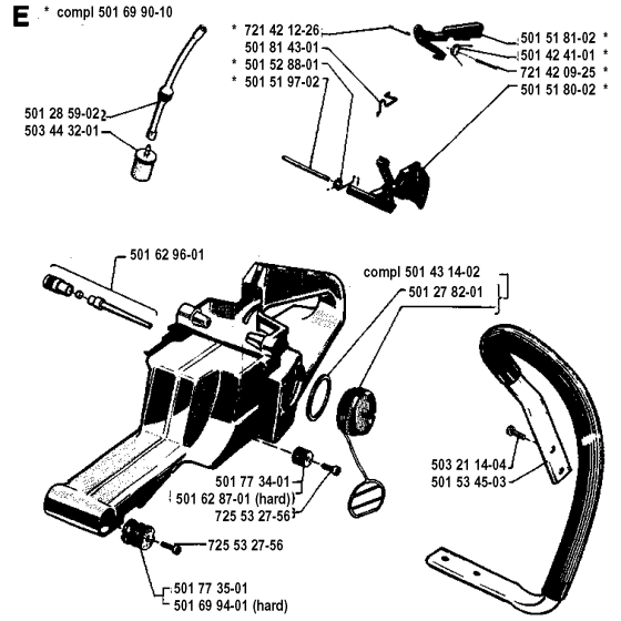 Fuel Tank & Handle Assembly
