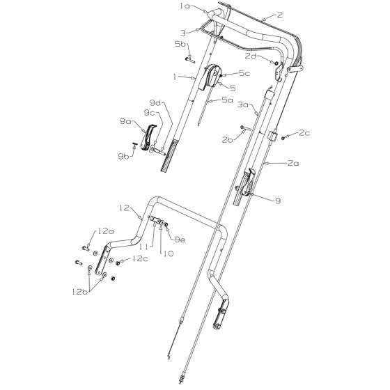 Handle Assembly for Masport 660