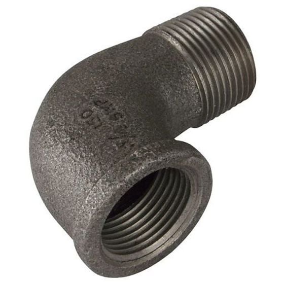 Malleable Iron Elbow Male - Female, Sizes: 1/4" - 4"