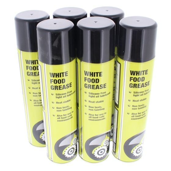 FIXT White Food Grease - 400 ml Aerosol - Pack of 6