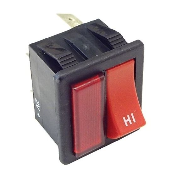 Red Hi/Low Rocker Switch for Numatic 'Henry' Hoover Vacuum Cleaner