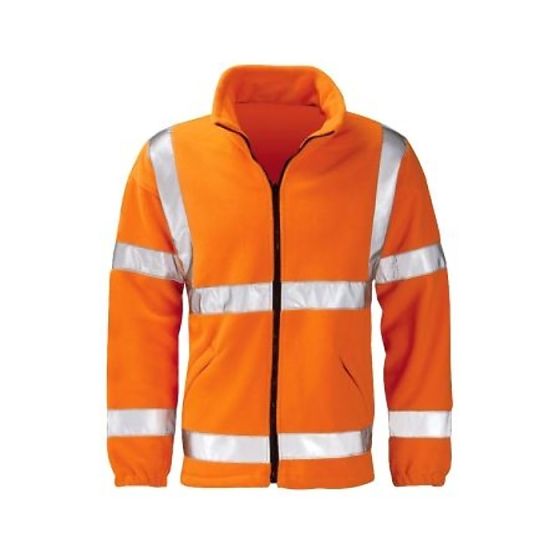 High Visibility Fleece - Orange, Size: Small 724 0010