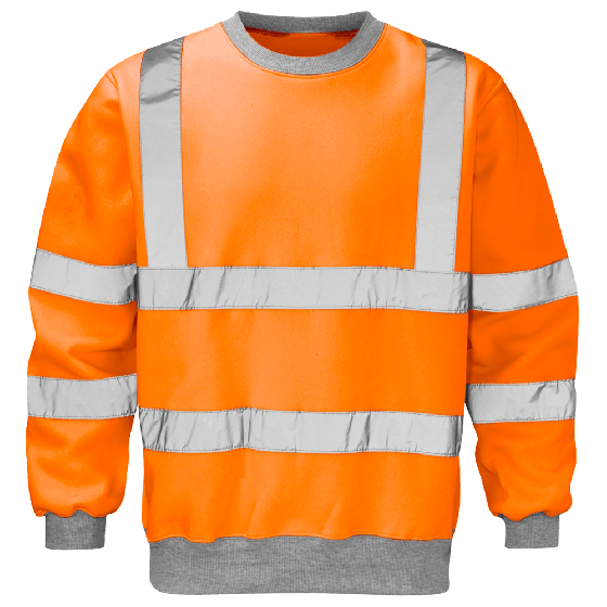Orange Railway Hi-Vis Sweatshirt