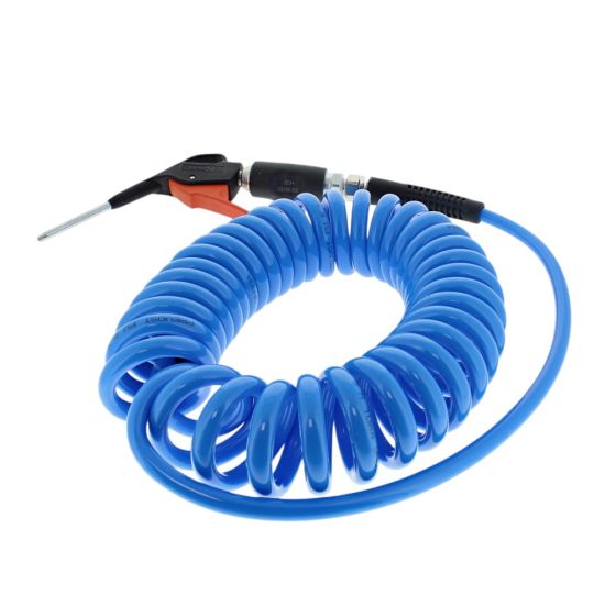 Prevost 4m Coiled Compressed Air Hose & Blowgun Kit 12 bar