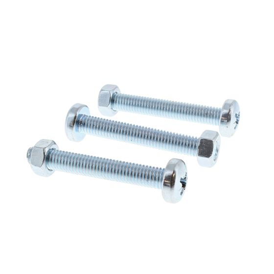 M5 x 35mm Set Screws c/w nuts attaching socket onto tow-bar (Pack of 3)