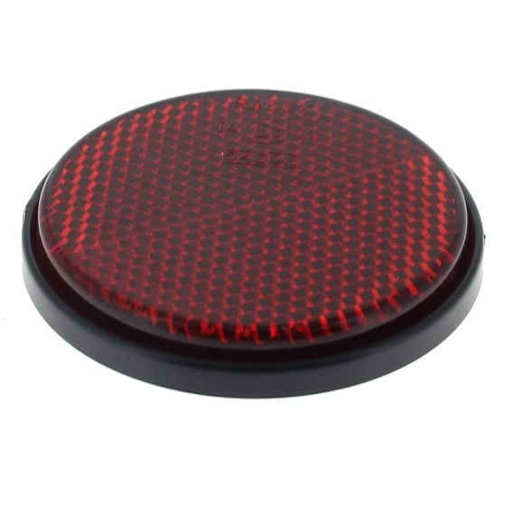 Radex Rear Red Round Reflector, Self Adhesive - Diameter 60mm - E Approved