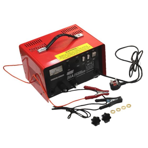 12/24v 20a Metal Battery Charger Ideal For Workshop Use