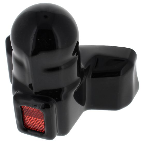 Black PVC Towball Cover with Rectangular Red Reflector fits 50mm Ball