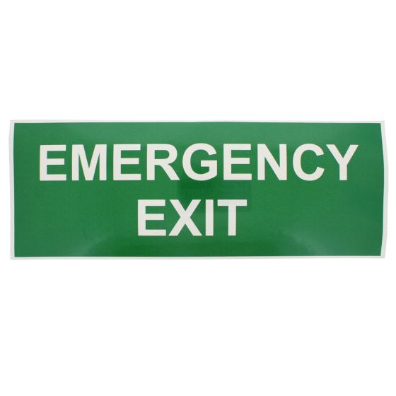 Self Adhesive Emergency Exit Sign - 400x150mm