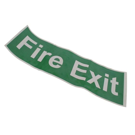 Fire Exit Self Adhesive Sign - 400mm x 150mm