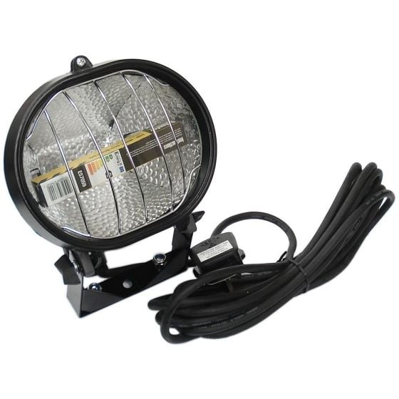 240v Flood Lamp Head c/w Lead & Plug