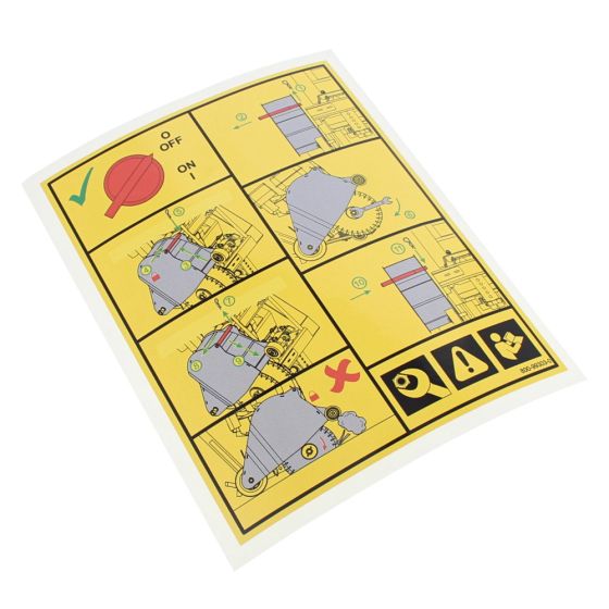 Blade Guard Decal for Belle Duo 350X Floor Saw - 800/99303