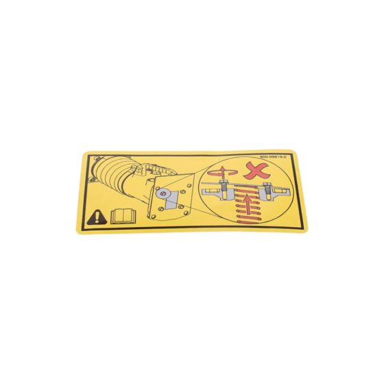 Coil Spring Caution Decal for Belle RTX Rammer - OEM No. 800/99619