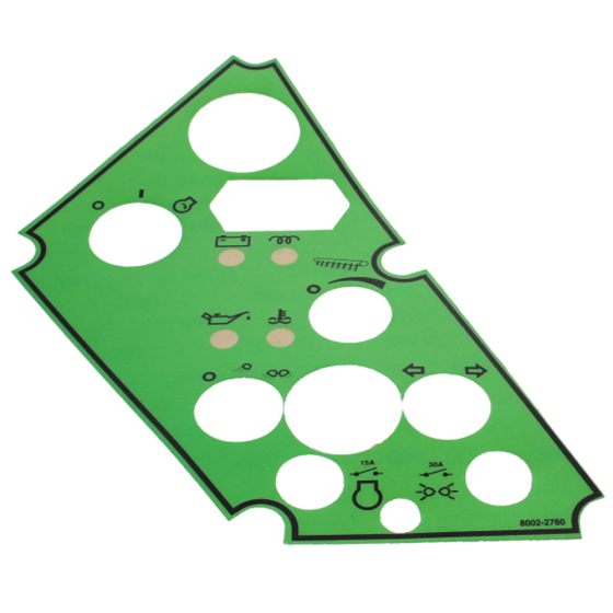 Dash Decal for Terex TV1000, TV1200 Roller - OEM No. 8002 2760