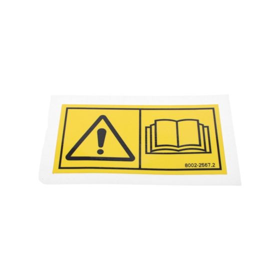 Decal Small Read Handbook Before Use for Terex HD1000, HD1200 Dumper - 8002 2567