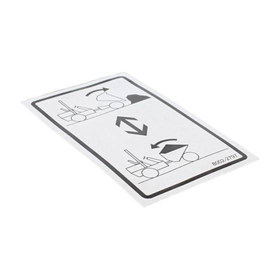 Straight Skip Lever Decal(Us) for Terex TA3, TA3S Dumpers - 8002 2797