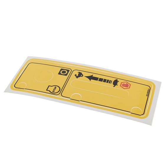 Decal Rammer Control Panel for Belle RTX Trench Rammers - 800/99626