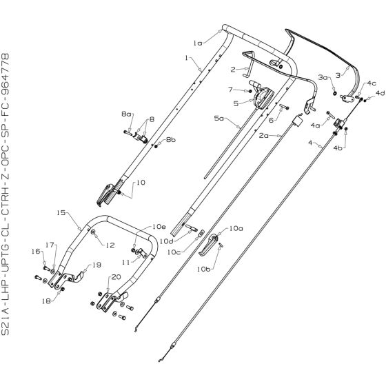 Handle Assembly for Masport 800ST