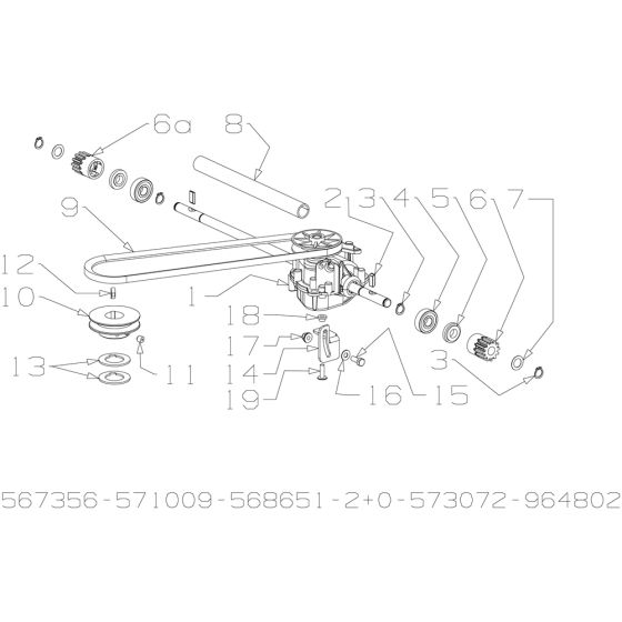 Gearbox Assembly for Masport 800ST