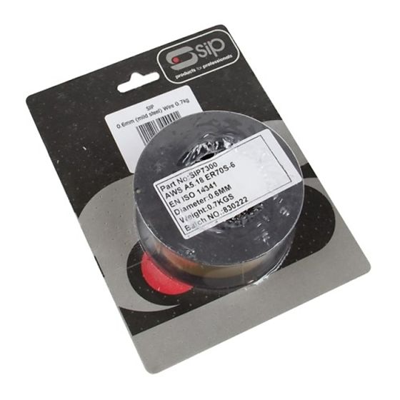 SIP 0.6mm Diameter Mild Steel Wire suitable for MIG Welding 0.7kg Spool